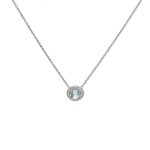 TIFFANY&CO 鑽石pt950Soleste系列鉑金項鏈
