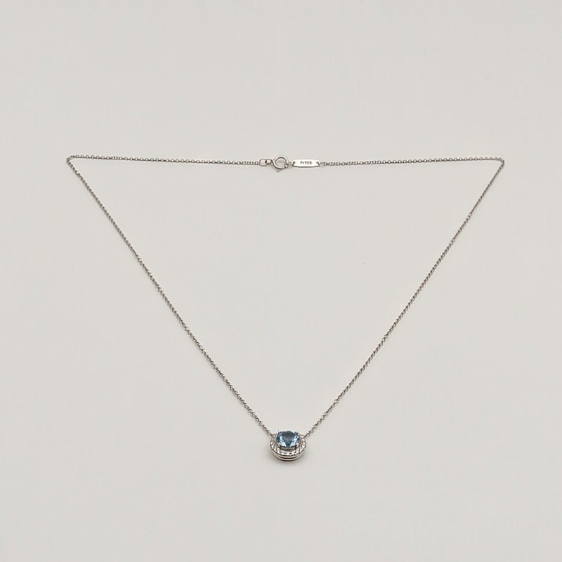 TIFFANY&CO 鑽石pt950Soleste系列鉑金項鏈-4