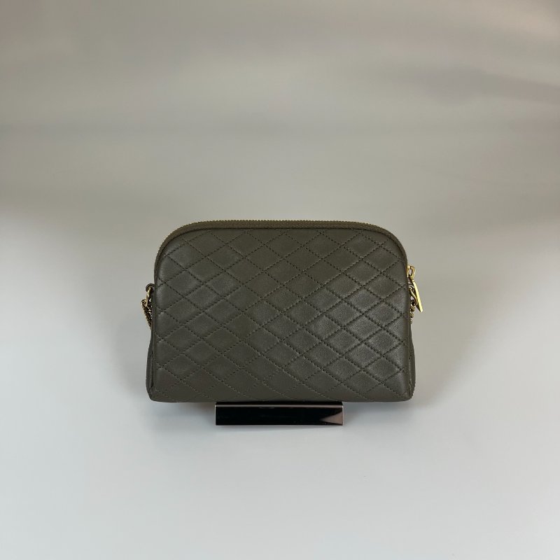 YSL 733667 墨綠GABY 金鍊包MINI-1