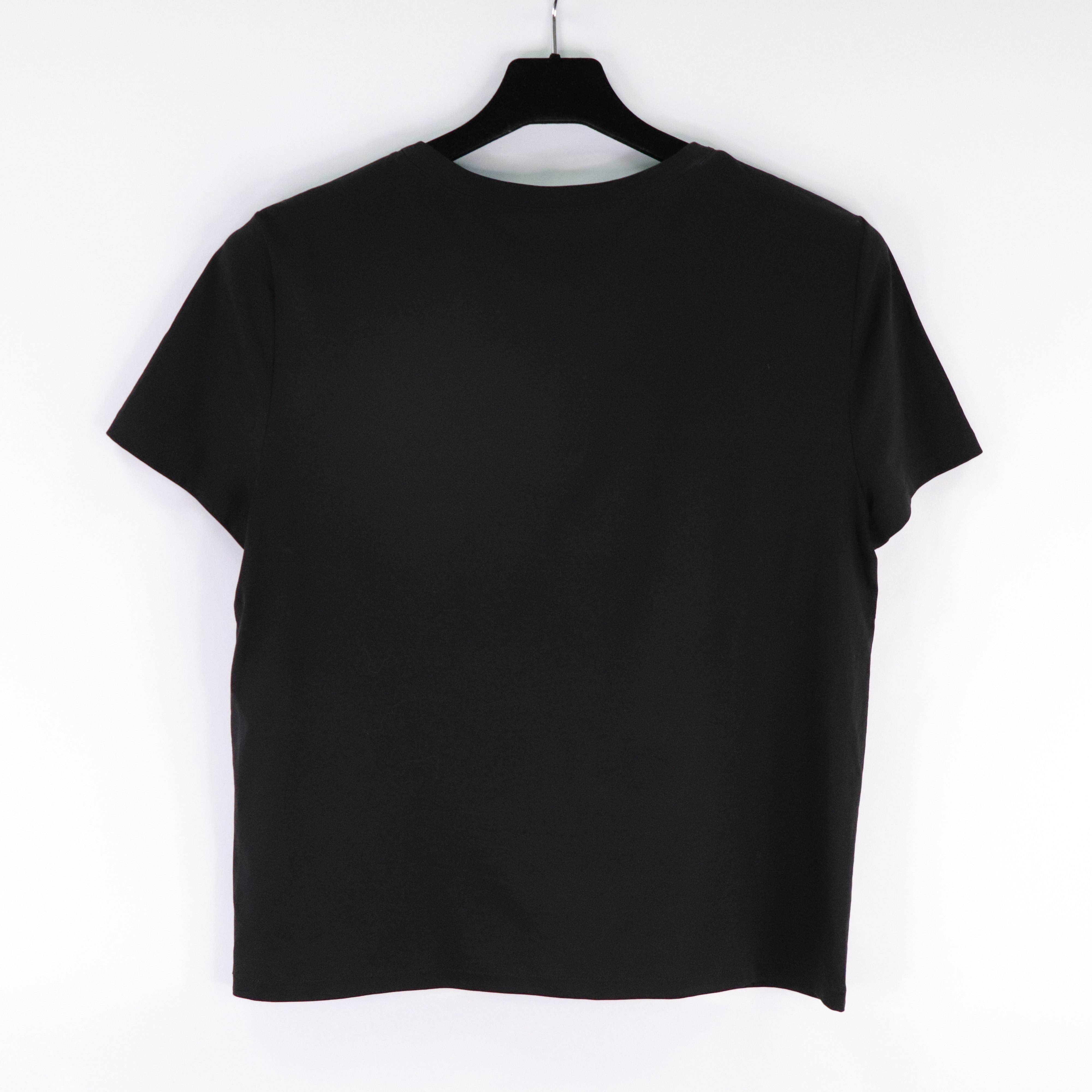 Chanel 香奈兒 黑色短袖t-shirt 閃鑽 雙C 金屬LOGO-1