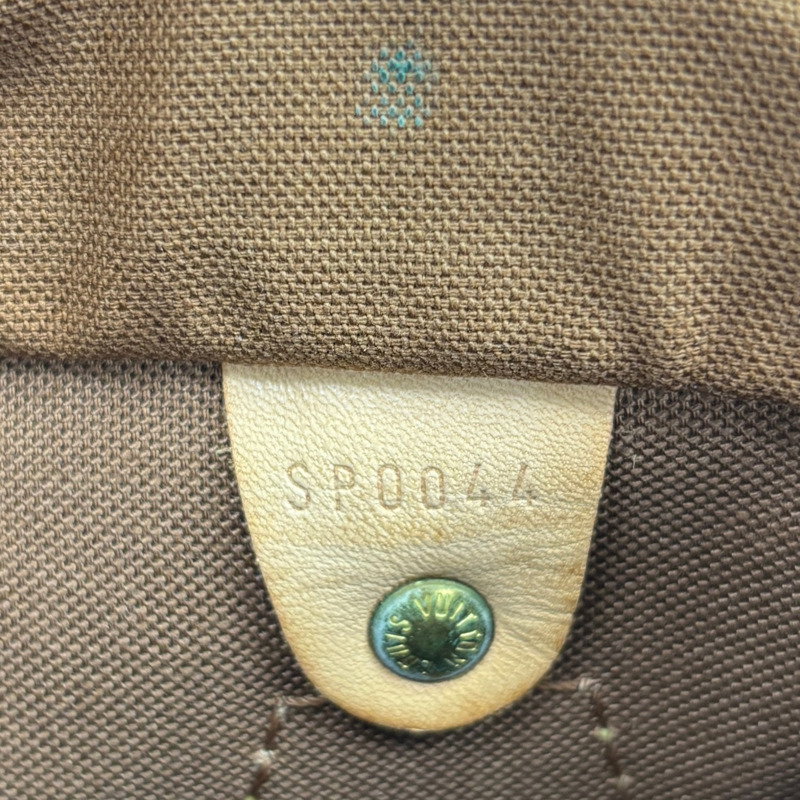 棕色 原花帆布 Speedy 25 波士頓包 手提包【LOUIS VUITTON LV 路易威登】 M41528-6