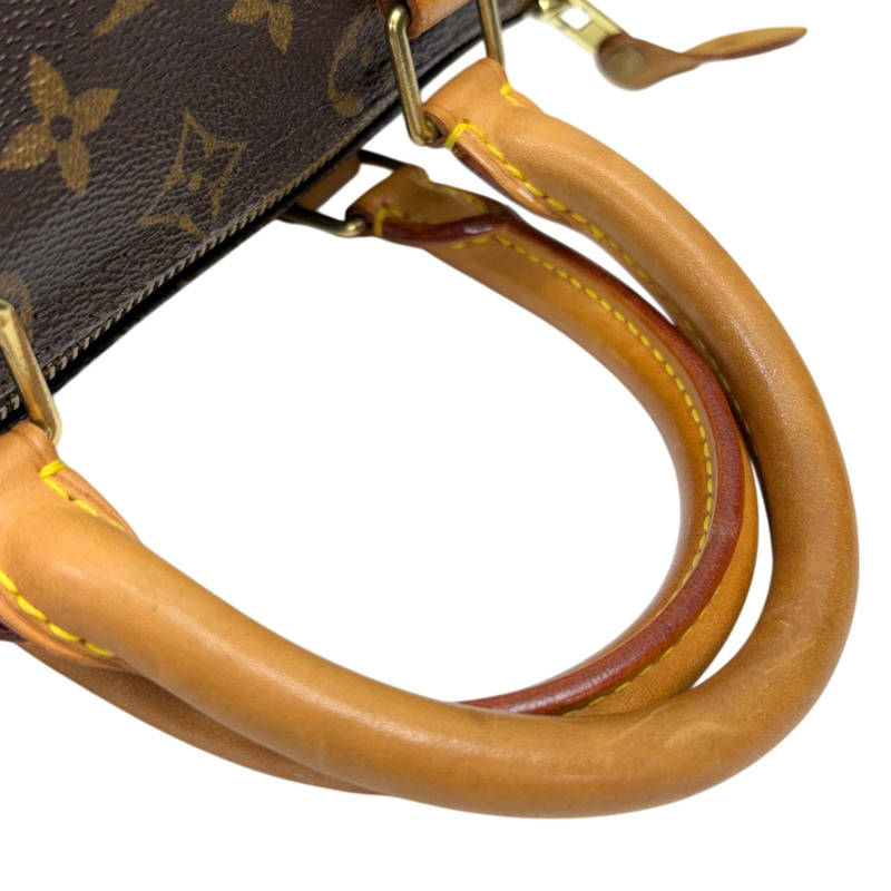 棕色 原花帆布 Speedy 25 波士頓包 手提包【LOUIS VUITTON LV 路易威登】 M41528-9