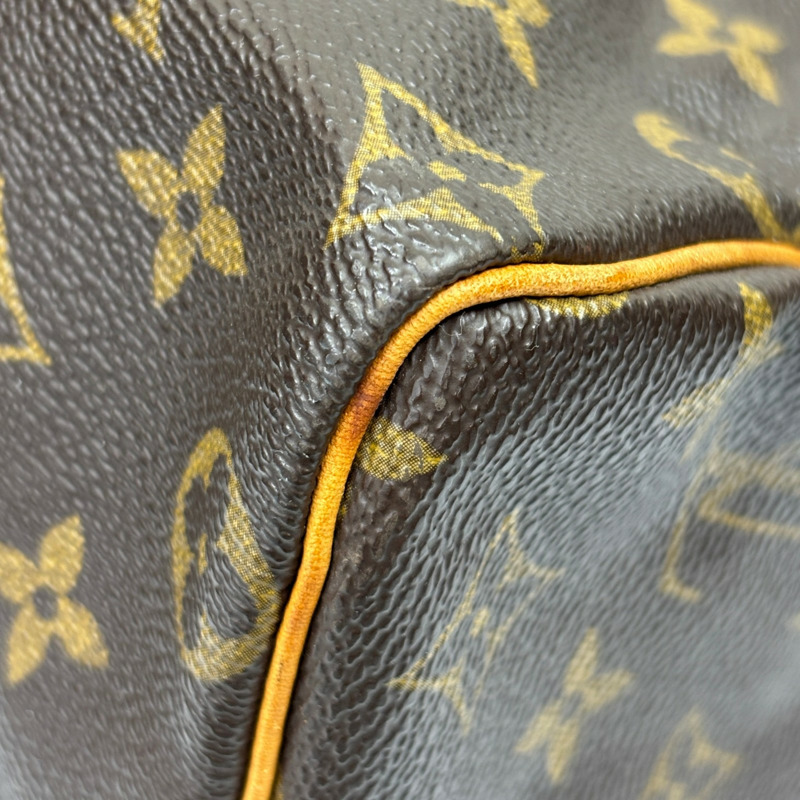 棕色 原花帆布 Speedy 25 波士頓包 手提包【LOUIS VUITTON LV 路易威登】 M41528-12
