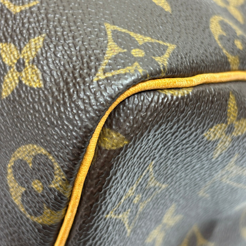 棕色 原花帆布 Speedy 25 波士頓包 手提包【LOUIS VUITTON LV 路易威登】 M41528-14