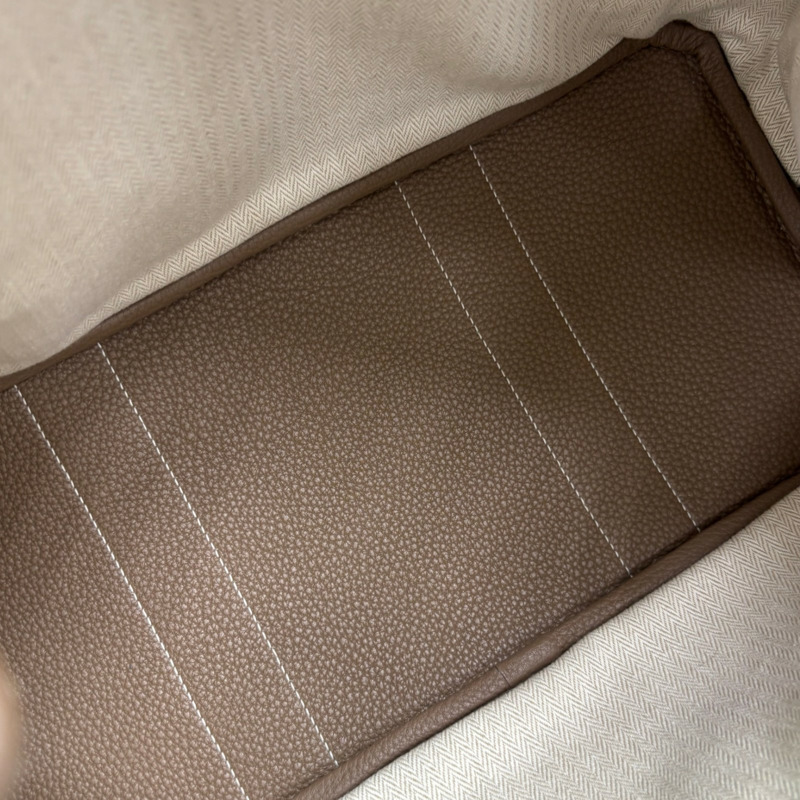 大象灰 Negonda 牛皮 Garden Party 36 手提包 C刻【HERMES 愛馬仕】 H051568CK-5