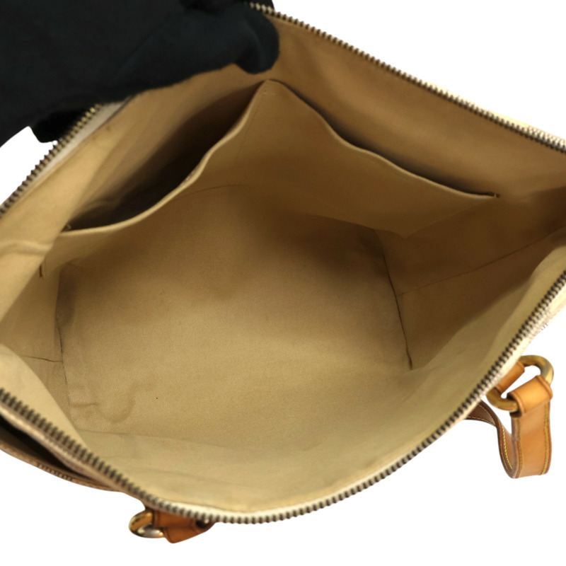 白色 棋盤格帆布 Totally PM 肩背包【LOUIS VUITTON LV 路易威登】 N41280-2