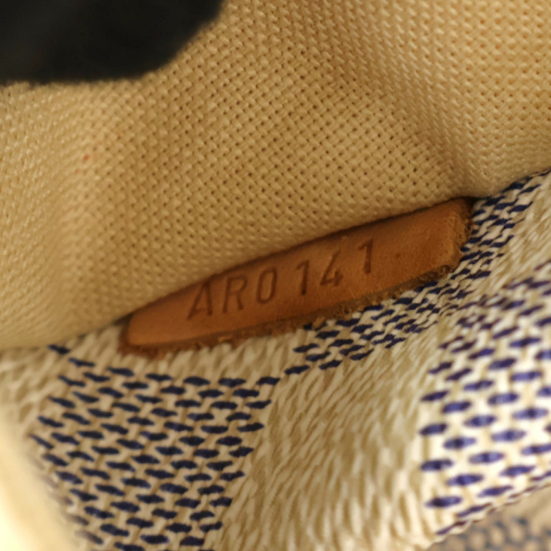 白色 棋盤格帆布 Totally PM 肩背包【LOUIS VUITTON LV 路易威登】 N41280-4