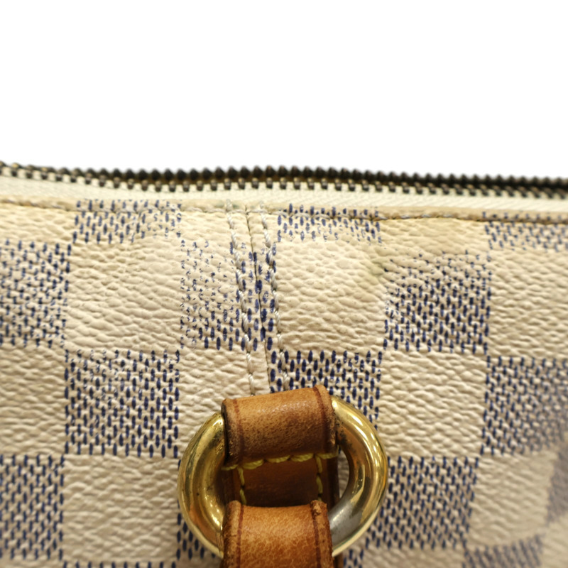 白色 棋盤格帆布 Totally PM 肩背包【LOUIS VUITTON LV 路易威登】 N41280-8