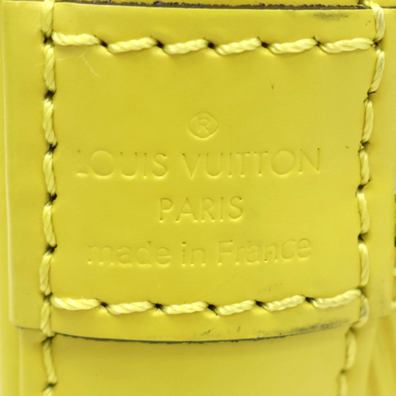 黃色 EPI 水波紋牛皮 Alma BB 兩用包【LOUIS VUITTON LV 路易威登】 M40981-3
