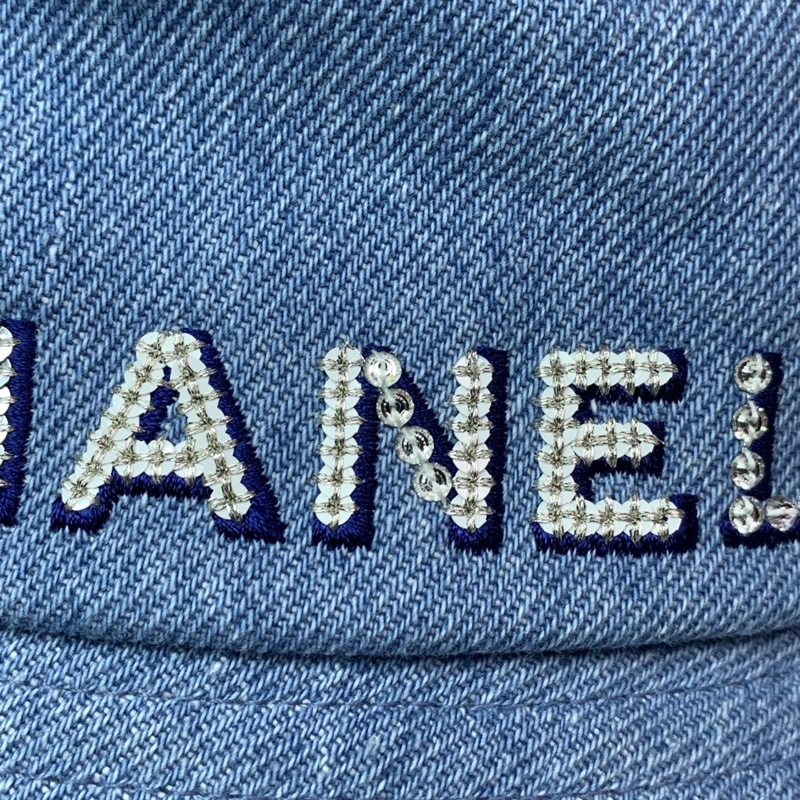 Chanel 香奈兒 單寧漁夫帽 s號-3