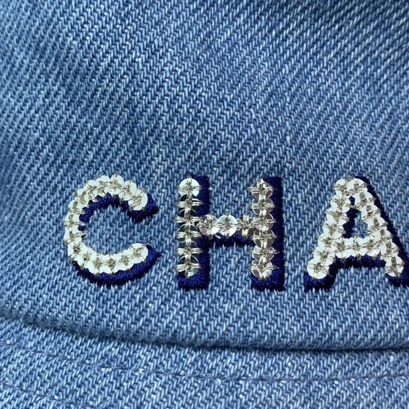 Chanel 香奈兒 單寧漁夫帽 s號-4