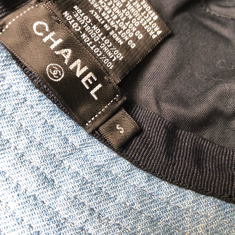 Chanel 香奈兒 單寧漁夫帽 s號-9