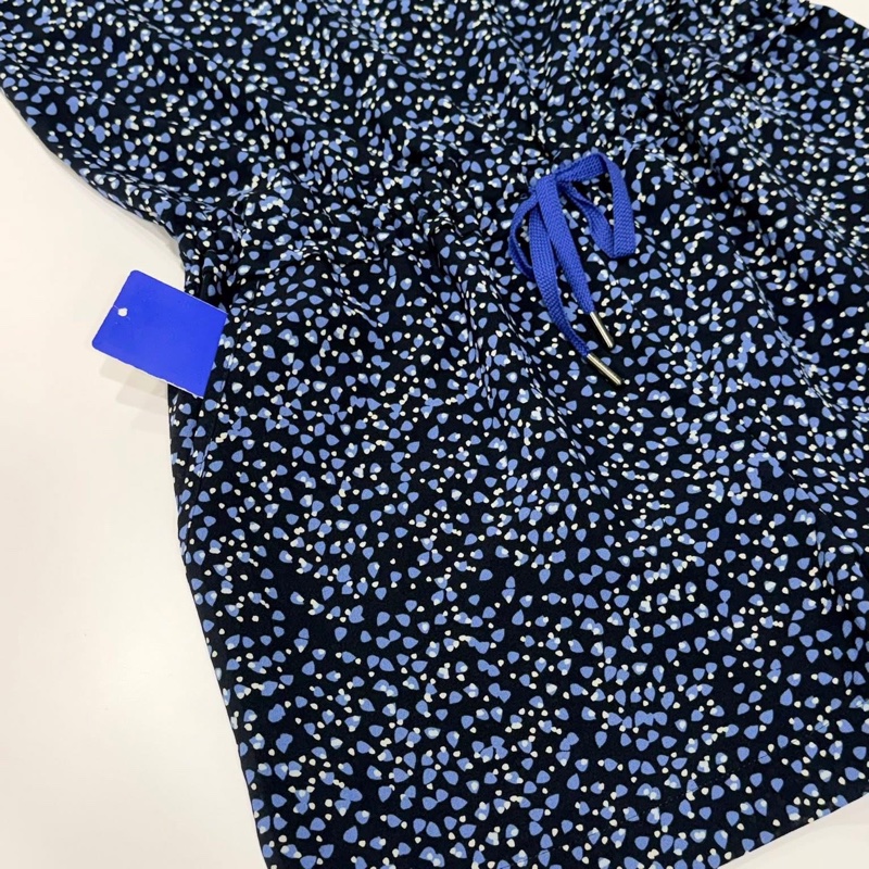 BURBERRY 肩扣抽繩綁帶口袋連身短褲-5