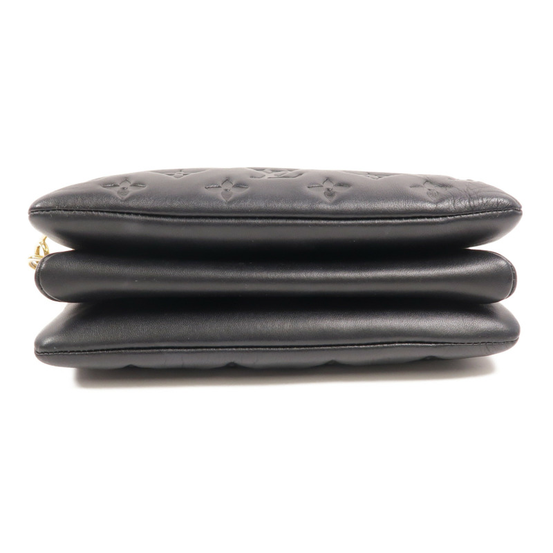 LOUIS VUITTON Monogram Embossed Coussin BB金扣鏈帶手挽肩背兩用袋-3