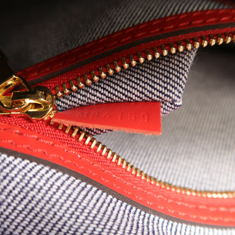 LOUIS VUITTON Monogram Denim Speedy Bandouliere 30金扣手挽肩背兩用袋-6