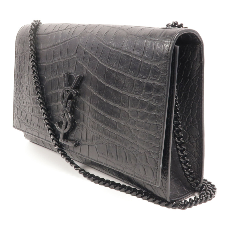 YVES SAINT LAURENT 牛皮皮革Shoulder Bag鏈帶肩背袋-2