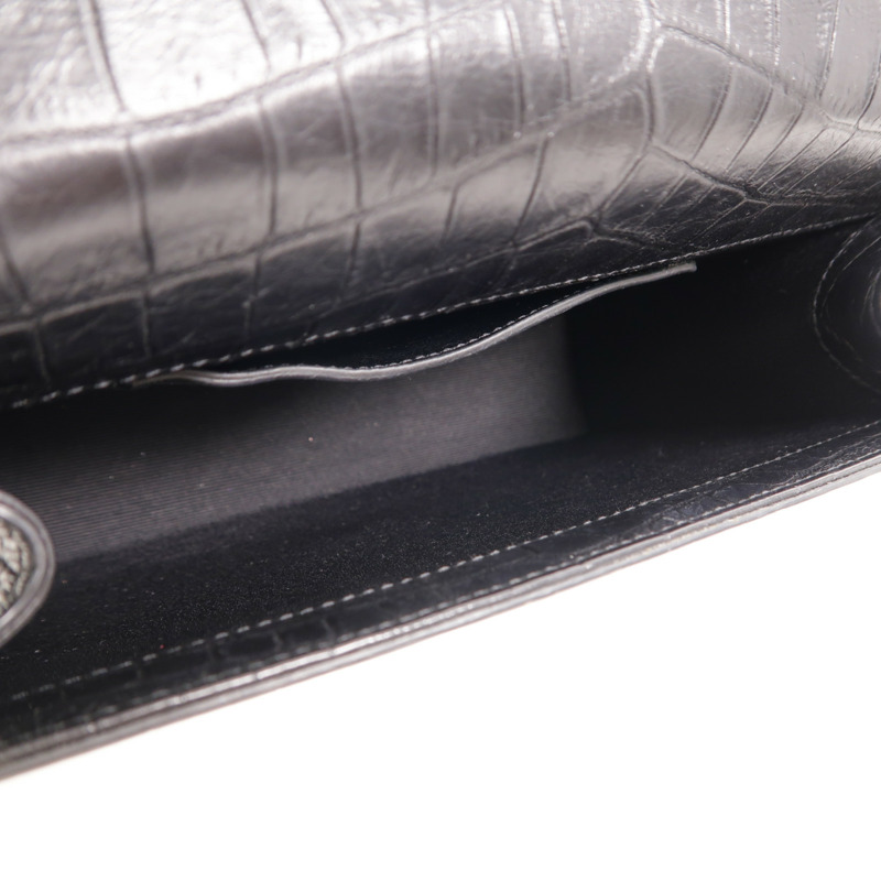 YVES SAINT LAURENT 牛皮皮革Shoulder Bag鏈帶肩背袋-4