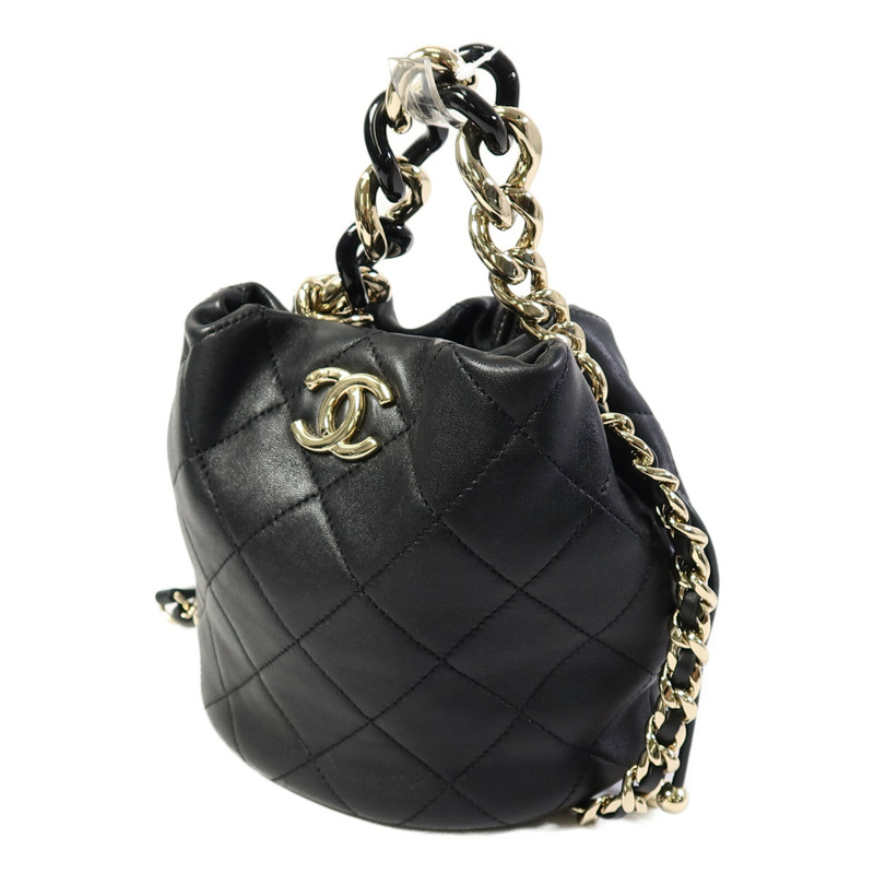 CHANEL 羊皮皮革Bucket Bag手挽肩背兩用袋-1
