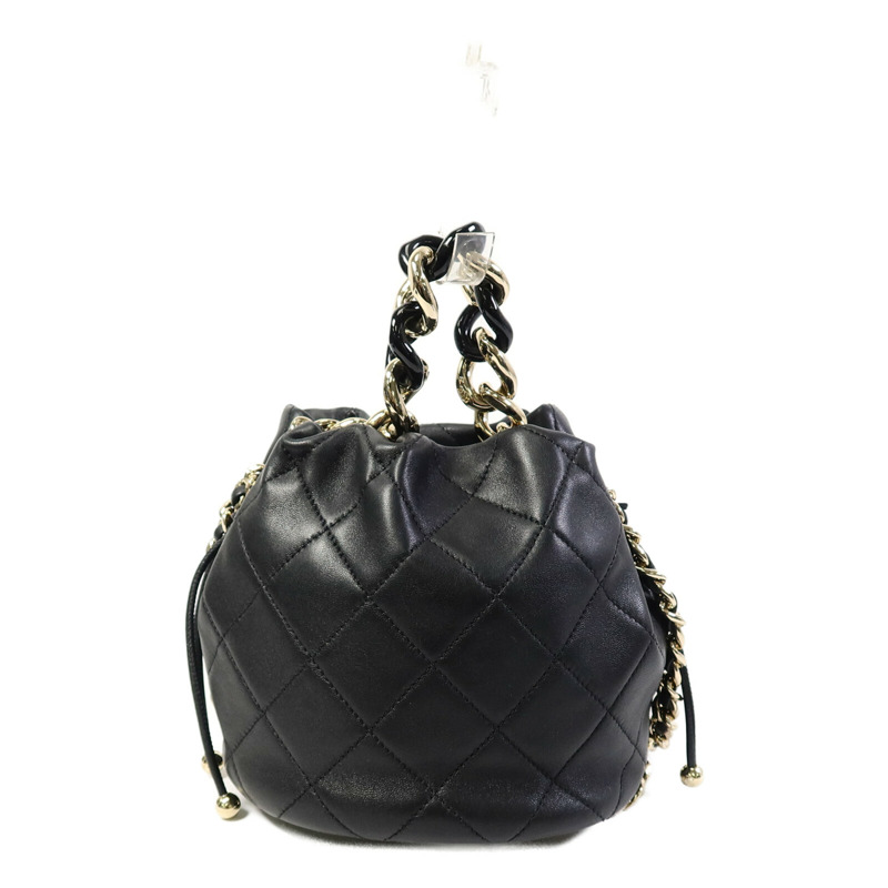 CHANEL 羊皮皮革Bucket Bag手挽肩背兩用袋-2