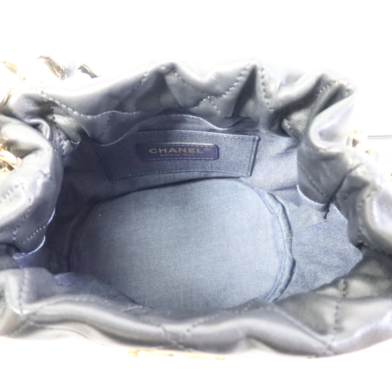 CHANEL 羊皮皮革Bucket Bag手挽肩背兩用袋-4