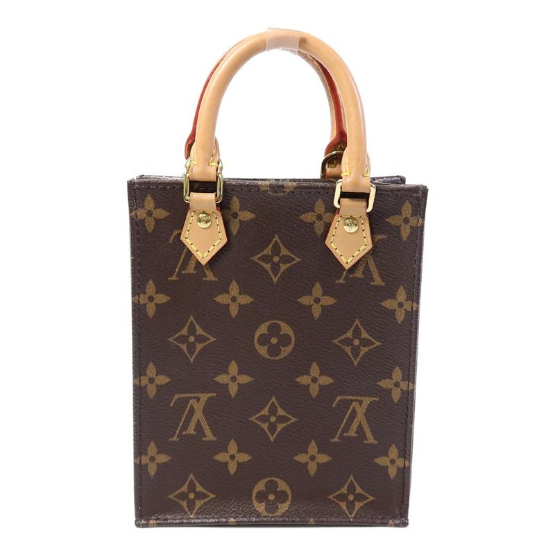 LOUIS VUITTON Monogram Petit Sac Plat手挽肩背兩用袋-2