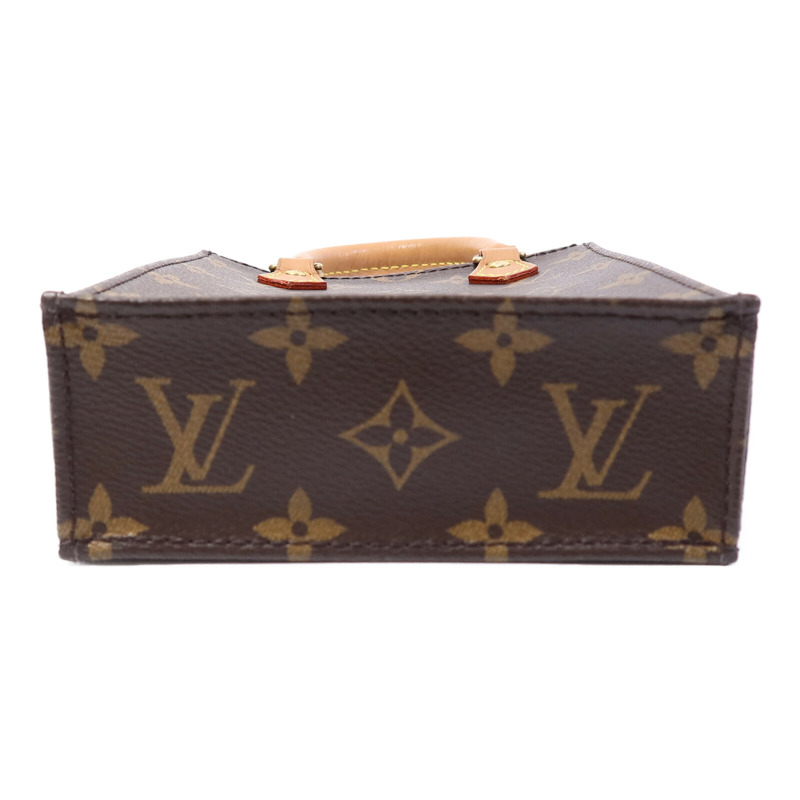 LOUIS VUITTON Monogram Petit Sac Plat手挽肩背兩用袋-3