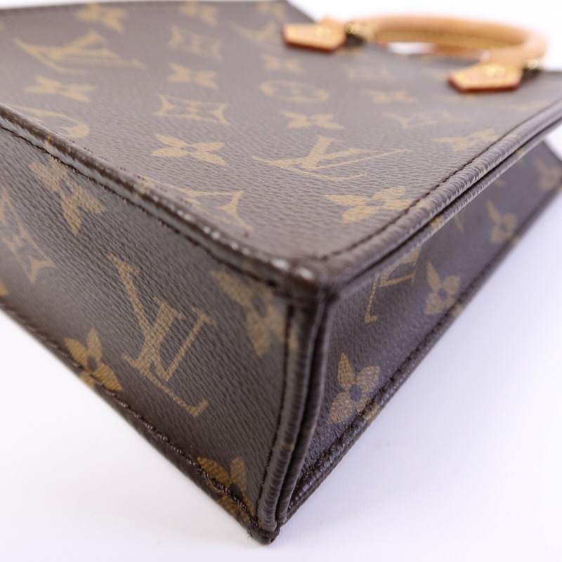 LOUIS VUITTON Monogram Petit Sac Plat手挽肩背兩用袋-9
