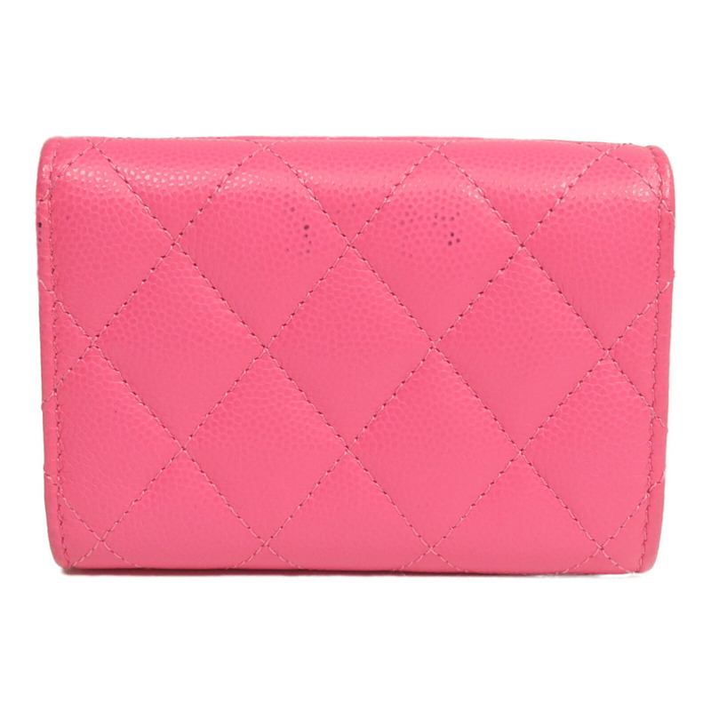 CHANEL 牛皮皮革Small Flap Wallet錢包-1