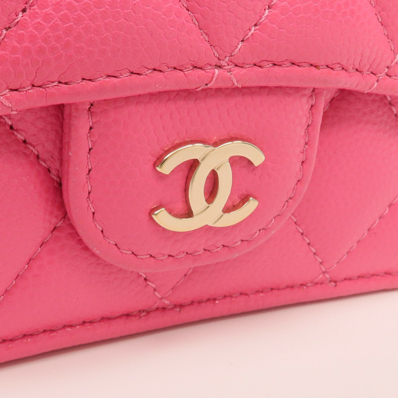 CHANEL 牛皮皮革Small Flap Wallet錢包-6
