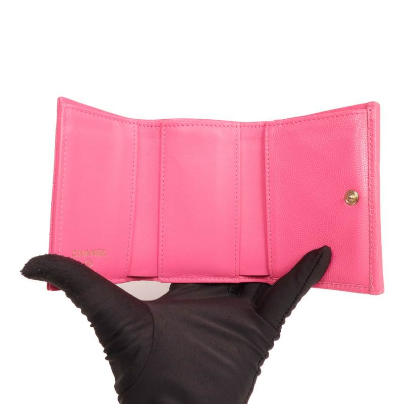 CHANEL 牛皮皮革Small Flap Wallet錢包-7