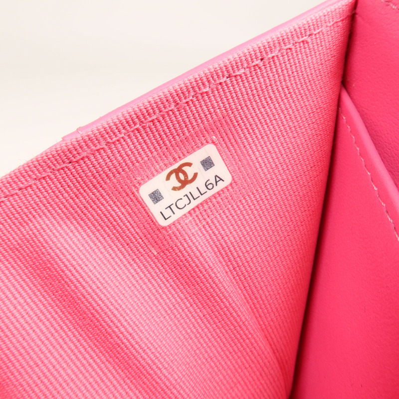 CHANEL 牛皮皮革Small Flap Wallet錢包-10