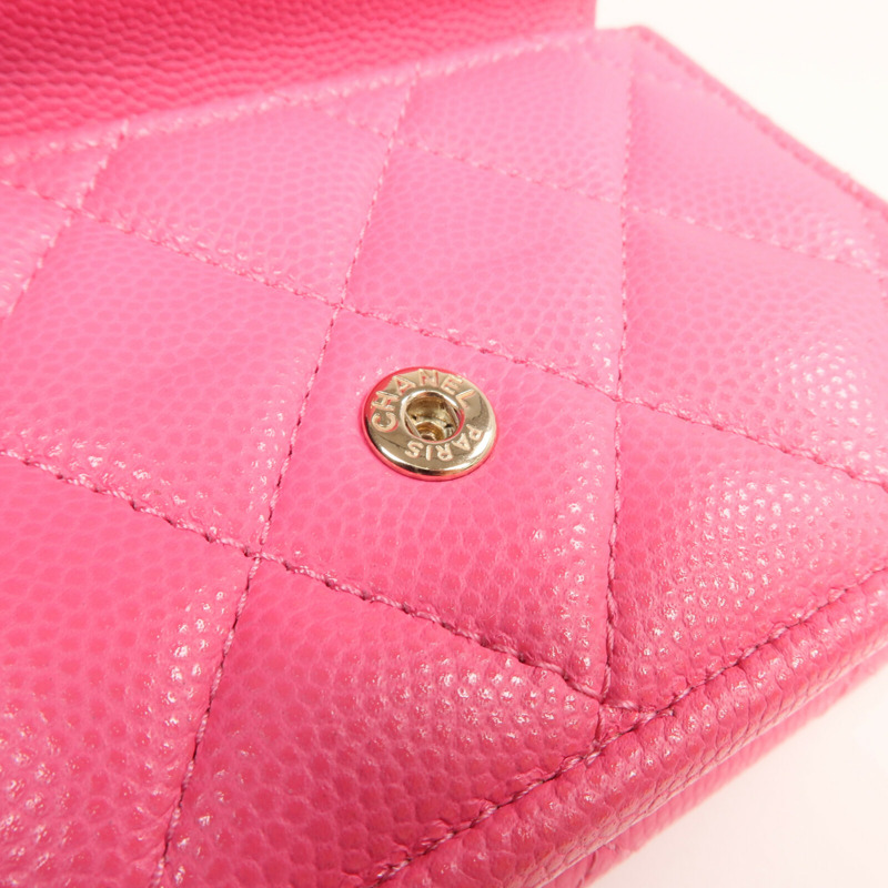 CHANEL 牛皮皮革Small Flap Wallet錢包-14