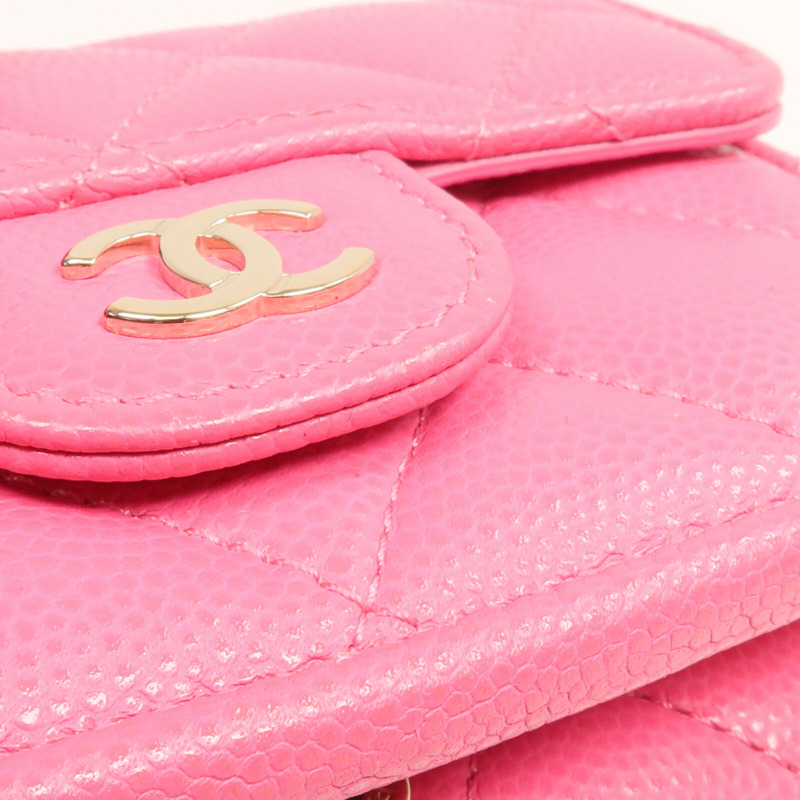 CHANEL 牛皮皮革Small Flap Wallet錢包-15