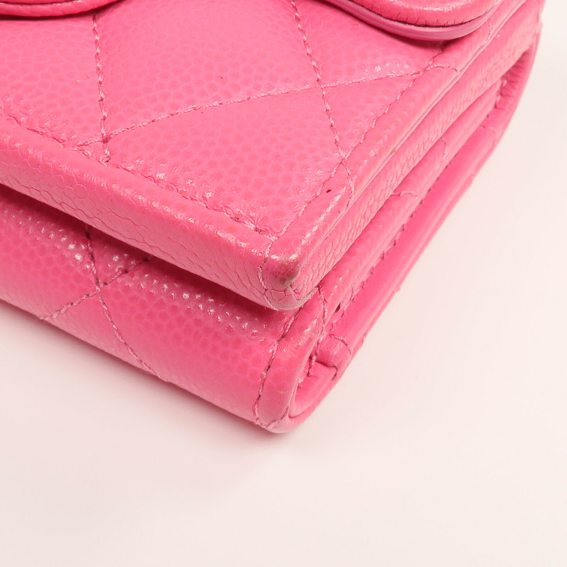 CHANEL 牛皮皮革Small Flap Wallet錢包-16