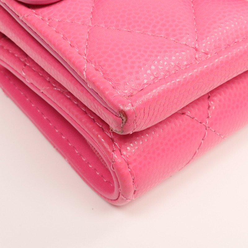 CHANEL 牛皮皮革Small Flap Wallet錢包-17