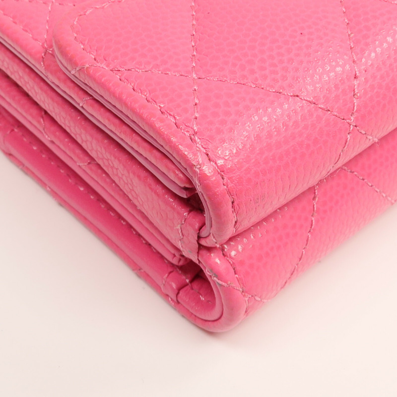 CHANEL 牛皮皮革Small Flap Wallet錢包-18
