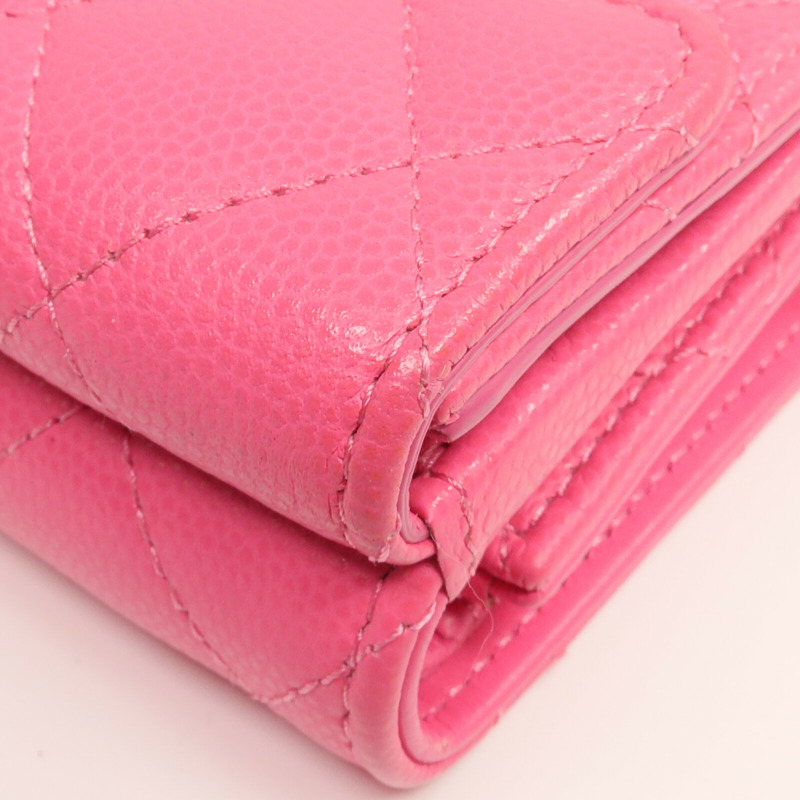 CHANEL 牛皮皮革Small Flap Wallet錢包-19