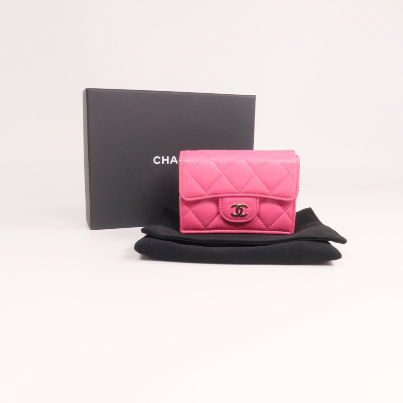 CHANEL 牛皮皮革Small Flap Wallet錢包-20