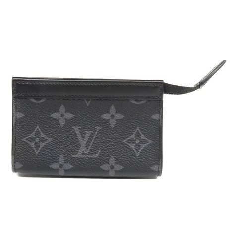 LOUIS VUITTON Monogram Eclipse Key Pouch Voyage鎖匙包