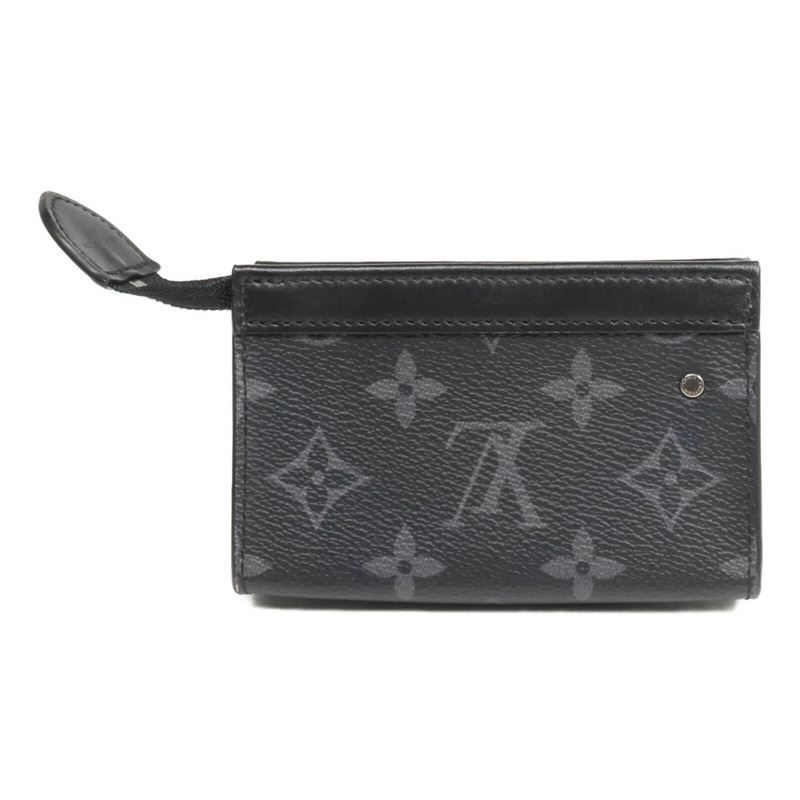 LOUIS VUITTON Monogram Eclipse Key Pouch Voyage鎖匙包-1