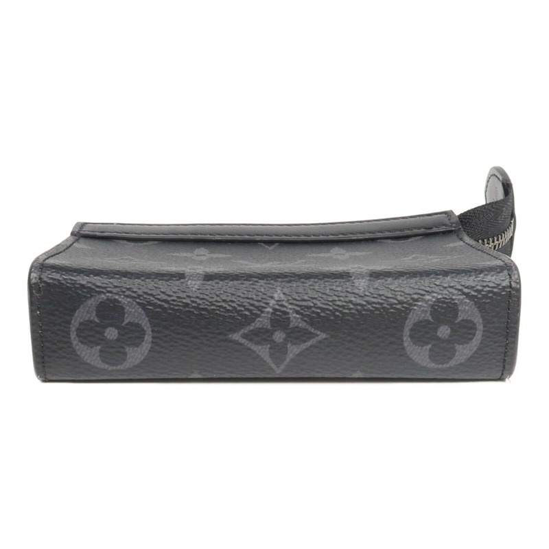 LOUIS VUITTON Monogram Eclipse Key Pouch Voyage鎖匙包-5