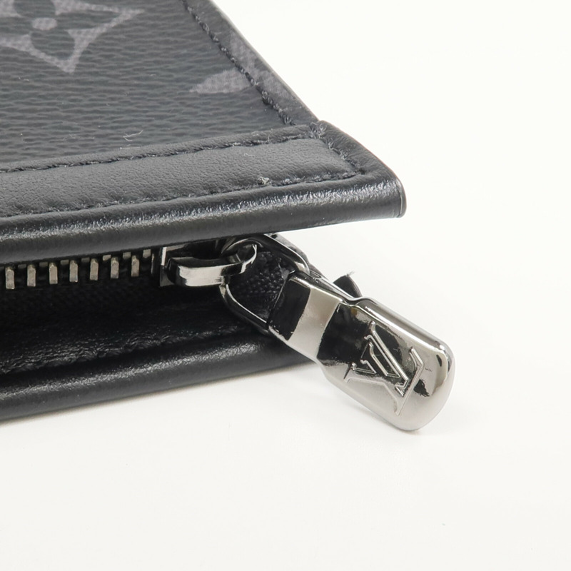 LOUIS VUITTON Monogram Eclipse Key Pouch Voyage鎖匙包-6