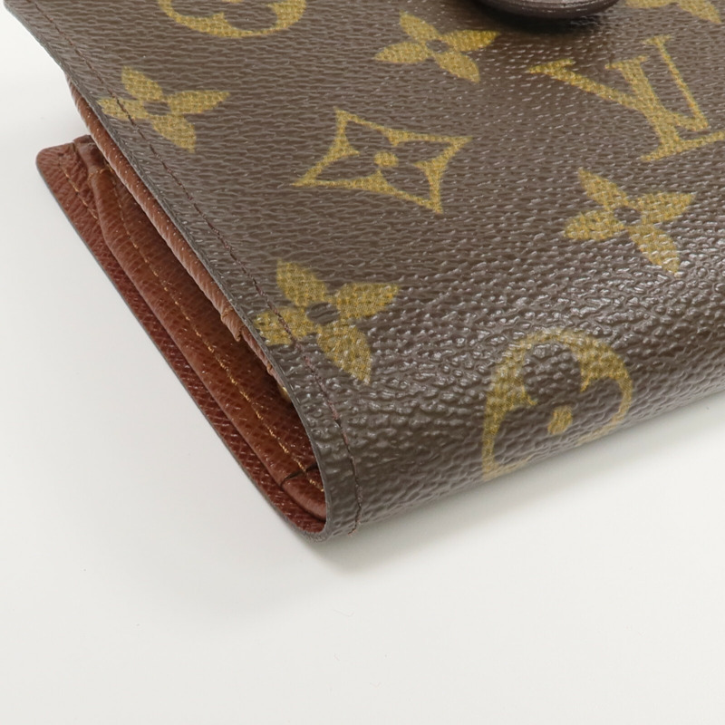 LOUIS VUITTON Monogram Porte Monnaie Billets錢包-8