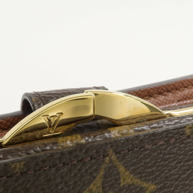 LOUIS VUITTON Monogram Porte Monnaie Billets錢包-11