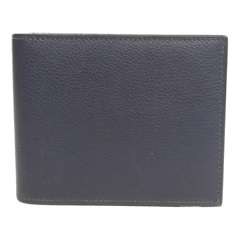 HERMES Evercolor皮革Copernic MC2錢包Bleu Nuit