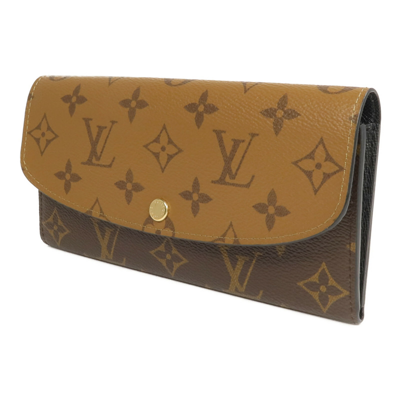 LOUIS VUITTON Monogram/Monogram Reverse  Emilie長錢包-2