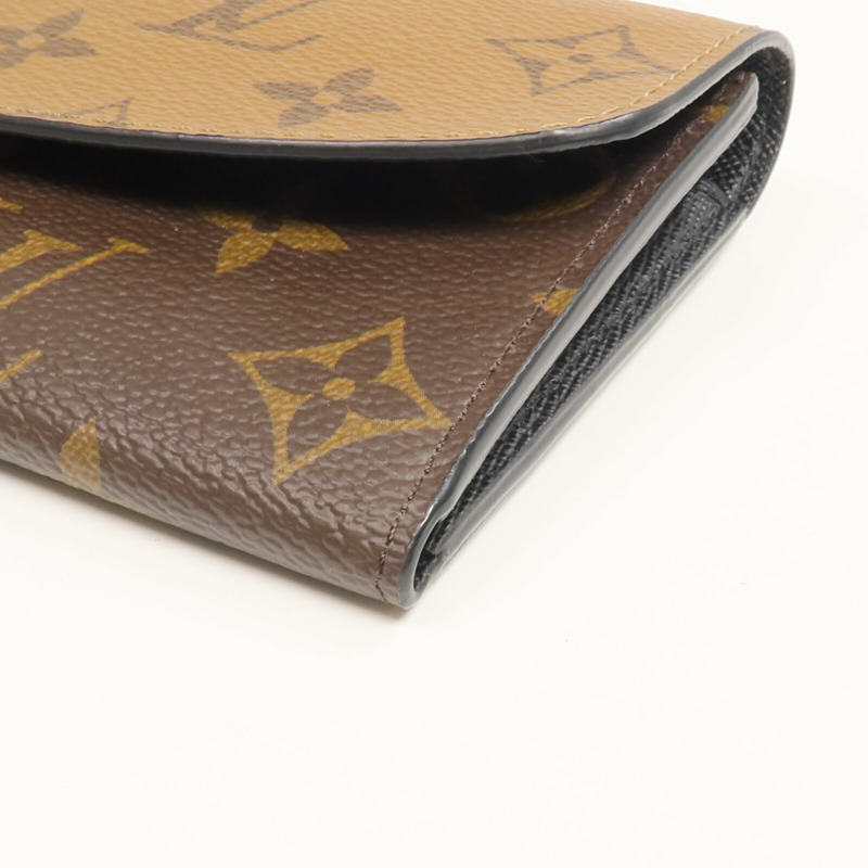 LOUIS VUITTON Monogram/Monogram Reverse  Emilie長錢包-6