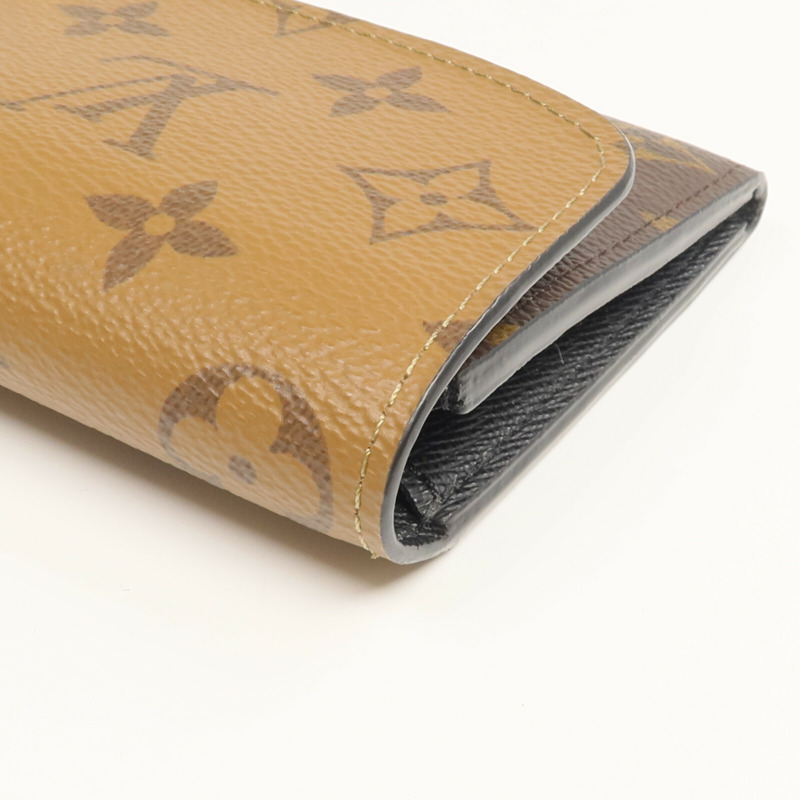 LOUIS VUITTON Monogram/Monogram Reverse  Emilie長錢包-9