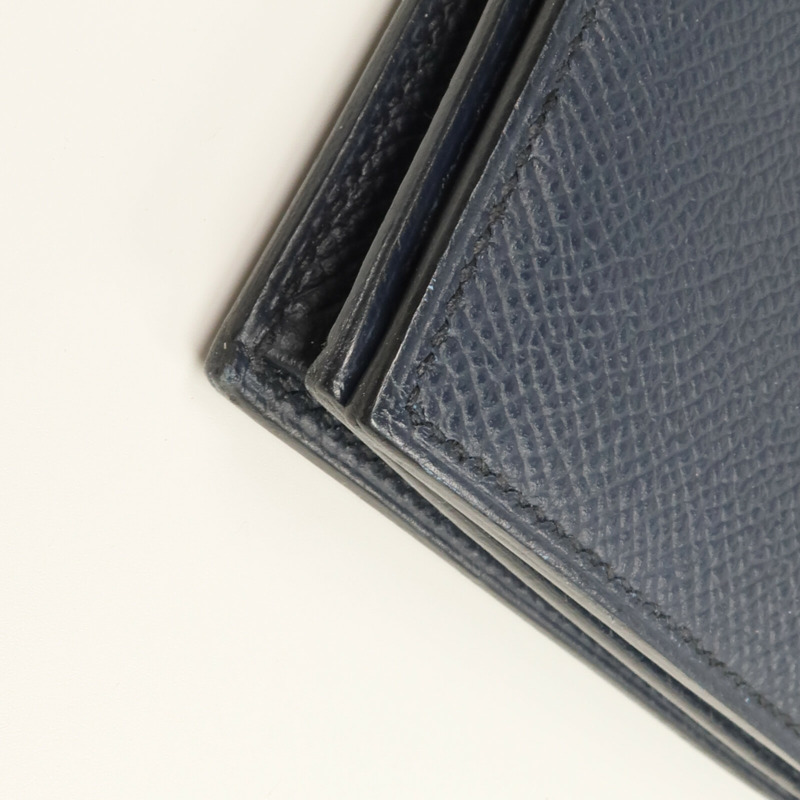 HERMES Epsom皮革Bearn Long Wallet長錢包Bleu Nuit-7