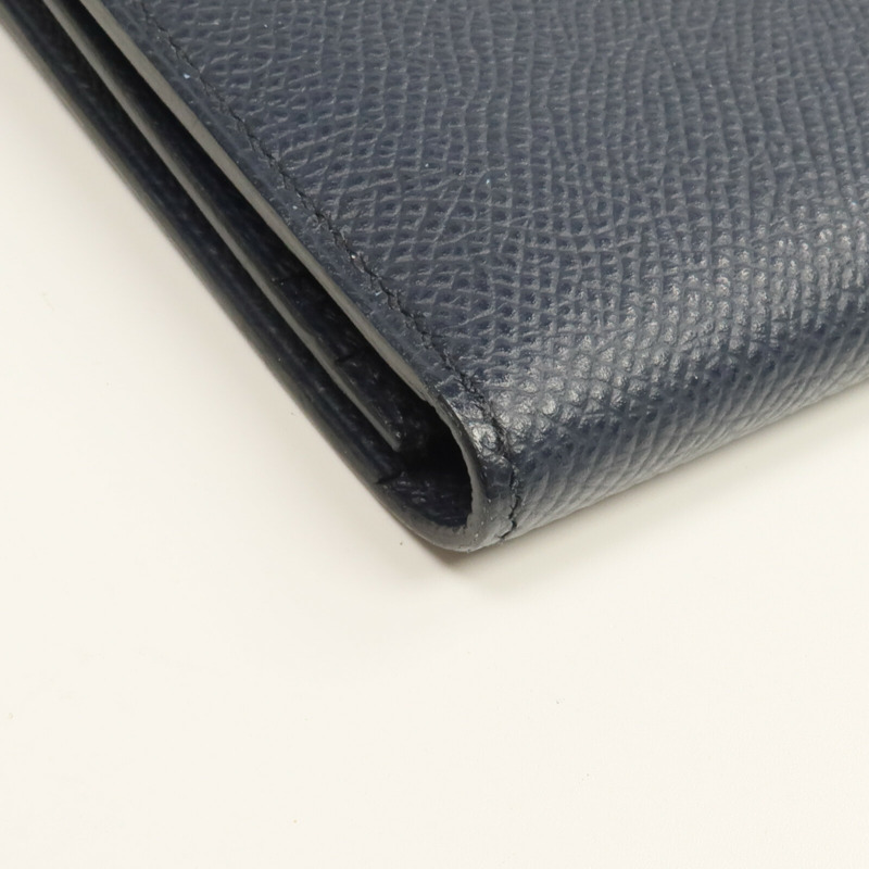 HERMES Epsom皮革Bearn Long Wallet長錢包Bleu Nuit-9